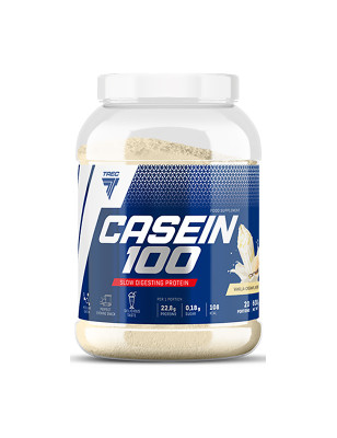TREC CASEIN 100 - 600 g truskawka-banan