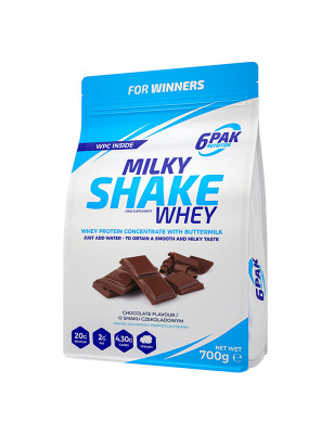 6PAK MILKY SHAKE WHEY 700g Chocolate