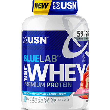 USN BLUE LAB WHEY 908g truskawka