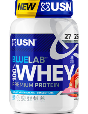 USN BLUE LAB WHEY 908g truskawka