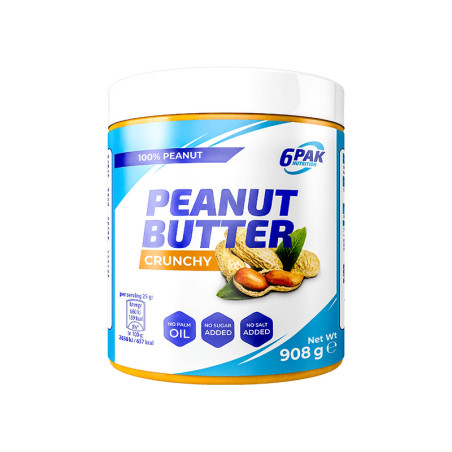 6PAK PEANUT BUTTER PAK 908g Crunchy