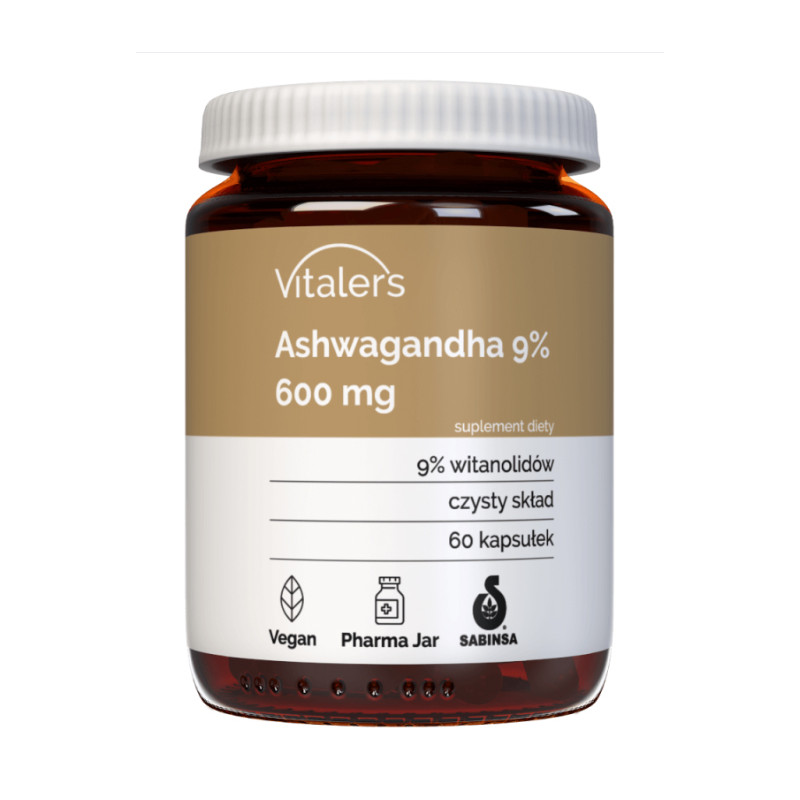 VITALER'S ASHWAGANDHA 9% 600mg - 60kaps VITALER'S ASHWAGANDHA 9% 600mg - 60kaps