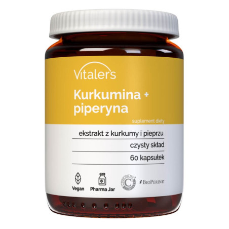 VITALER'S KURKUMINA 500mg+PIPERYNA 5mg - 60kaps