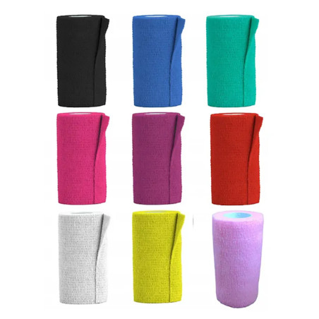 VITASOL BANDAŻ ELAST.SAMOPRZ. 10cm x 4,5m CZERWONY