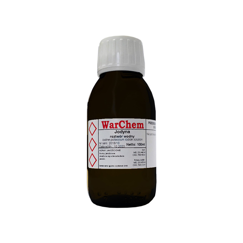 WARCHEM JODYNA ROZTWOR WODNY PŁYN LUGOLA - 100ml WARCHEM JODYNA ROZTWOR WODNY PŁYN LUGOLA - 100ml