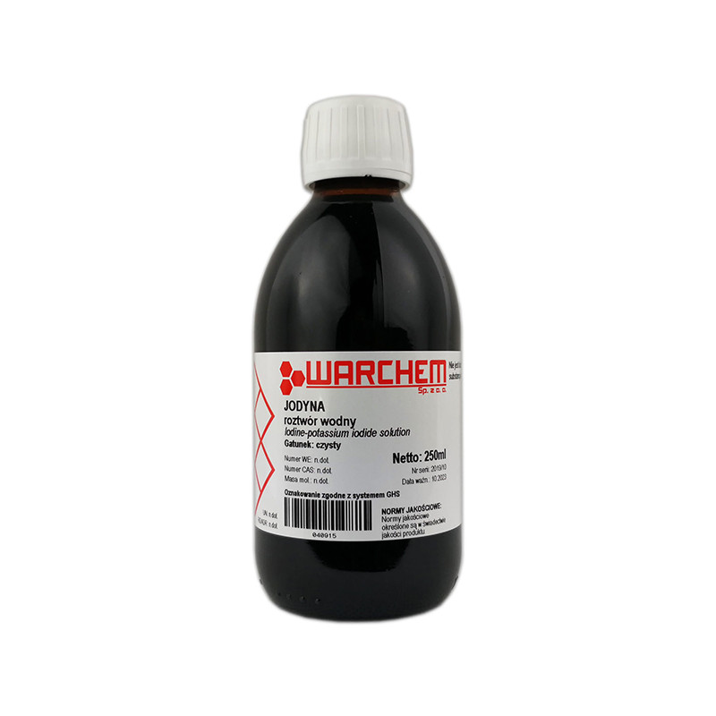 WARCHEM JODYNA ROZTWOR WODNY PŁYN LUGOLA - 250ml WARCHEM JODYNA ROZTWOR WODNY PŁYN LUGOLA - 250ml