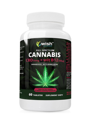 WISH CBD 10mg+WITAMINA B12 100mcg - 60tabl vege