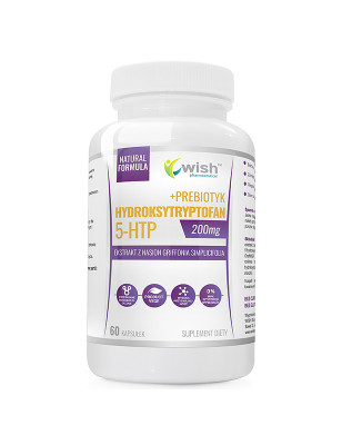 WISH 5-HTP 200mg + PREBIOTYK - 60kaps