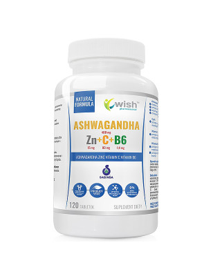 WISH ASHWAGANDHA+ZN+WIT.C+WIT.B6 - 120tabl