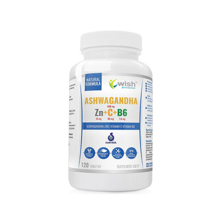 WISH ASHWAGANDHA+ZN+WIT.C+WIT.B6 - 120tabl