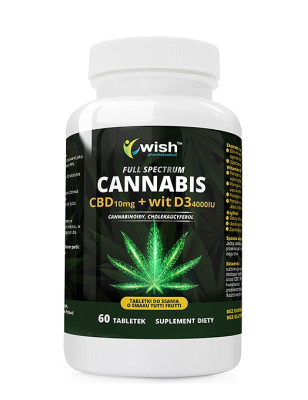 WISH CBD 10mg+WITAMINA D3 4000IU - 60tabl vege
