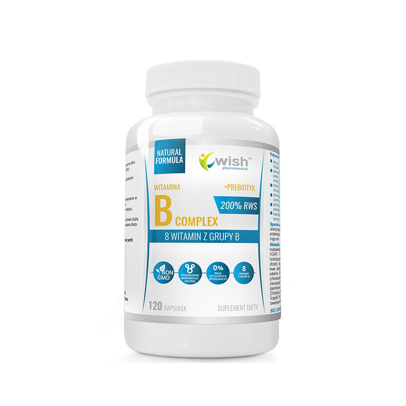 WISH WITAMINA B COMPLEX 200% RWS - 120kaps WISH WITAMINA B COMPLEX 200% RWS - 120kaps