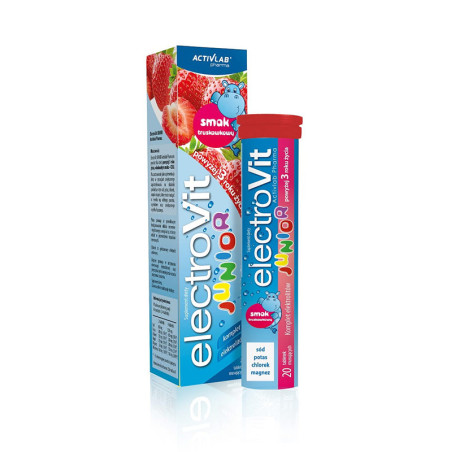 ACTIVLAB ELECTROVIT JUNIOR - 20tabl truskawka