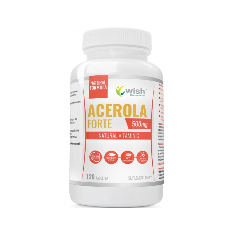 WISH ACEROLA FORTE 500mg - 120tabl WISH ACEROLA FORTE 500mg - 120tabl