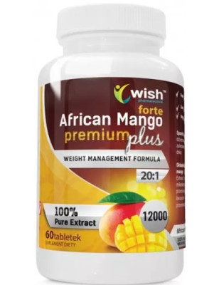 WISH AFRICAN MANGO PREMIUM+ FORTE 20:1 600mg-60tab