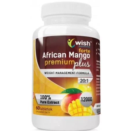 WISH AFRICAN MANGO PREMIUM+ FORTE 20:1 600mg-60tab