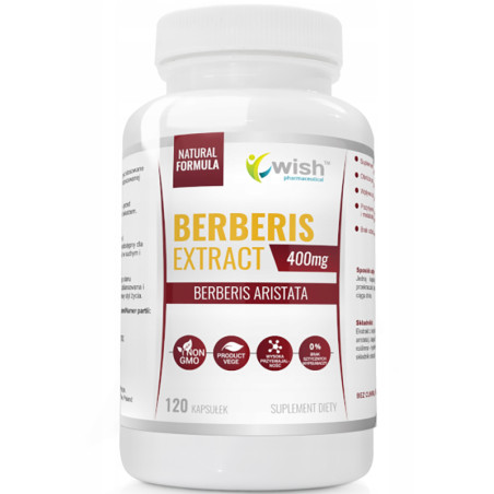 WISH BERBERIS EXTRACT 5:1 400mg 120 kaps vege