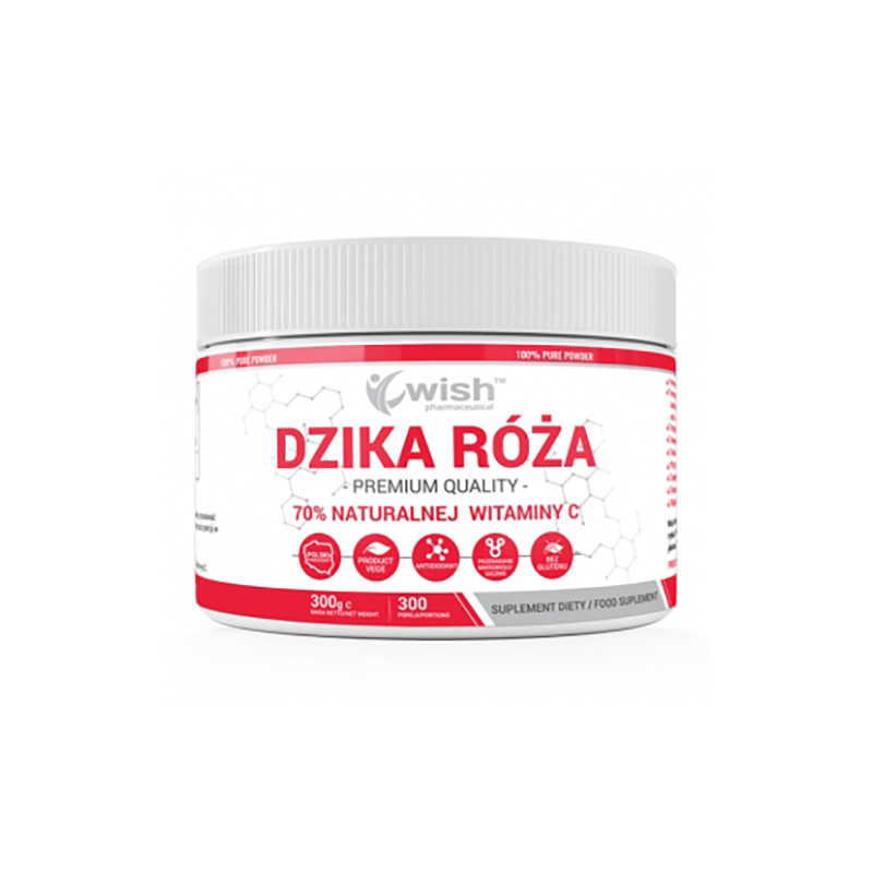 WISH DZIKA RÓZA 70% WITAMINY C - 300g WISH DZIKA RÓZA 70% WITAMINY C - 300g