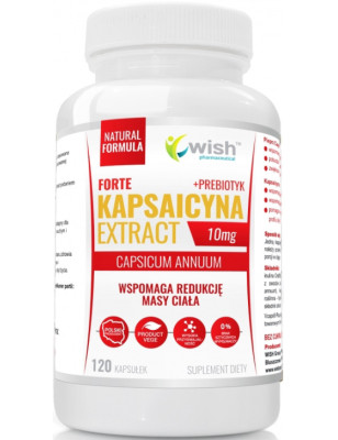 WISH KAPSAICYNA FORTE EKSTRAKT10mg+PREBIOTYK-120ka