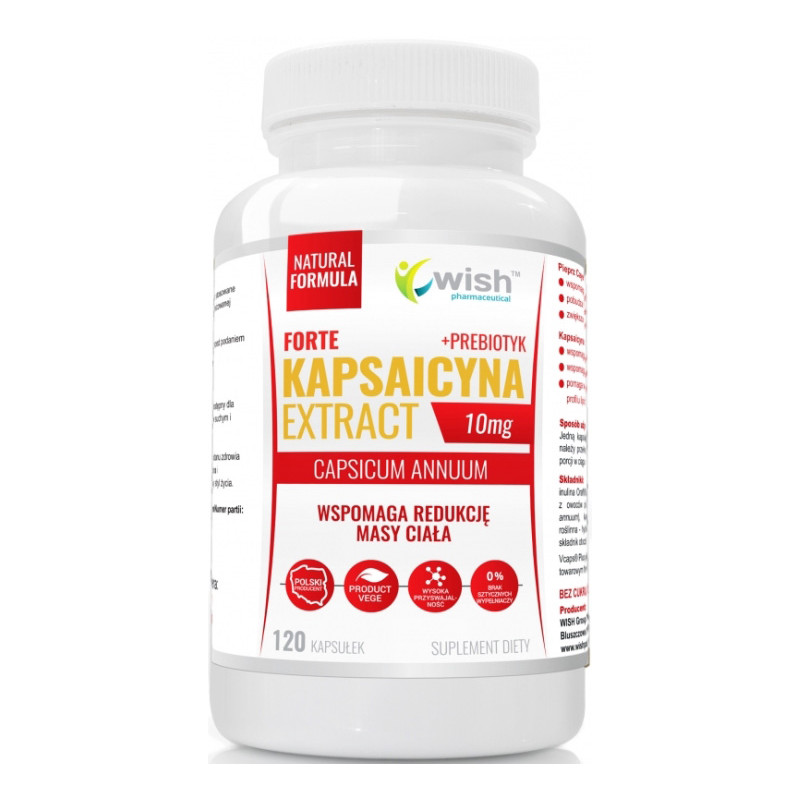 WISH KAPSAICYNA FORTE EKSTRAKT10mg+PREBIOTYK-120ka WISH KAPSAICYNA FORTE EKSTRAKT10mg+PREBIOTYK-120ka
