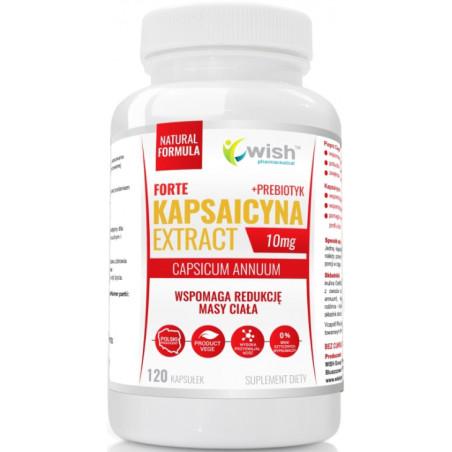 WISH KAPSAICYNA FORTE EKSTRAKT10mg+PREBIOTYK-120ka