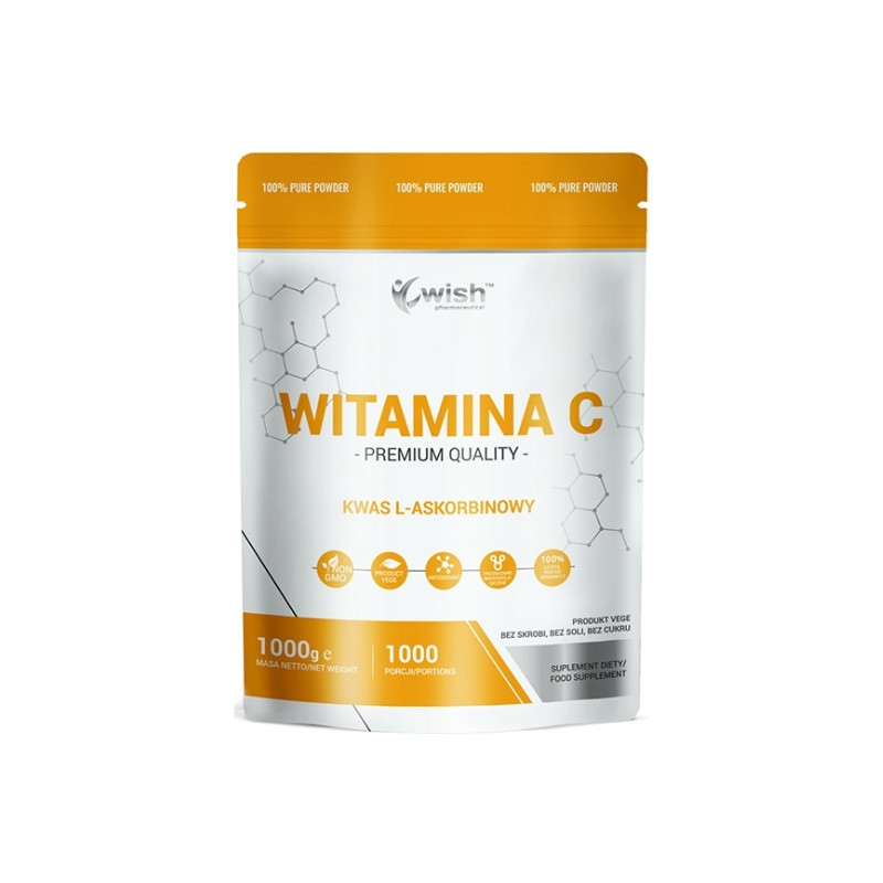 WISH KWAS L-ASKORBINOWY WITAMINA C 1000mg-1000g WISH KWAS L-ASKORBINOWY WITAMINA C 1000mg-1000g