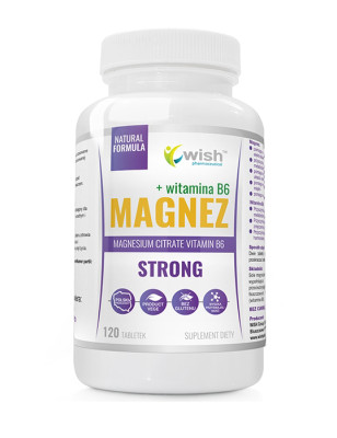 WISH MAGNEZ STRONG + WITAMINA B6 120tabl vege