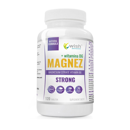 WISH MAGNEZ STRONG + WITAMINA B6 120tabl vege