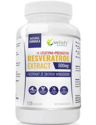 WISH RESVERATROL EXTRACT 500mg - 120kaps