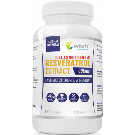 WISH RESVERATROL EXTRACT 500mg - 120kaps