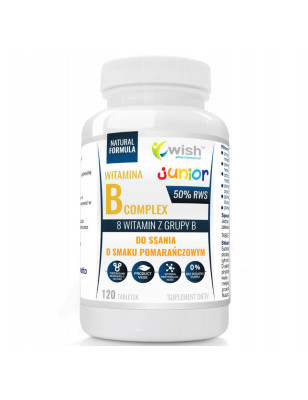 WISH WITAMINA B COMPLEX JUNIOR do ssania -120 tabl