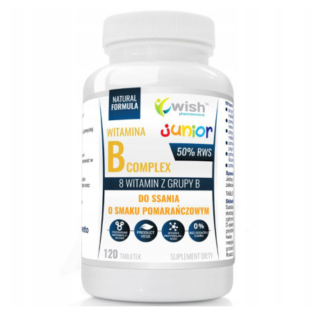 WISH WITAMINA B COMPLEX JUNIOR do ssania -120 tabl