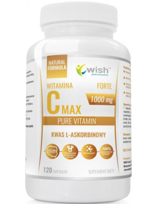 WISH WITAMINA C KWAS L-ASKORBINOWY 1000mg-120kaps