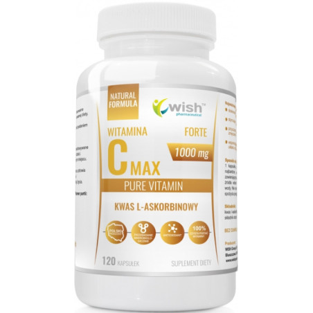 WISH WITAMINA C KWAS L-ASKORBINOWY 1000mg-120kaps