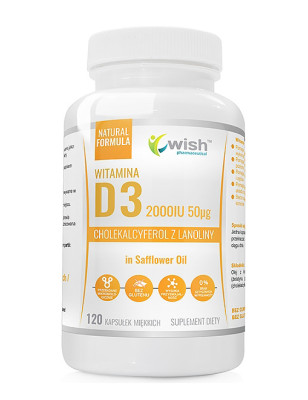 WISH WITAMINA D3 2000IU 50mcg - 120kaps