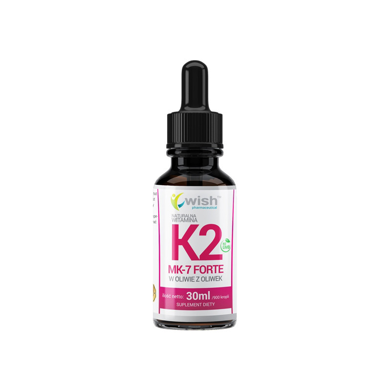 WISH NATURALNA WITAMINA K2 MK-7 FORTE -30ml WISH NATURALNA WITAMINA K2 MK-7 FORTE -30ml