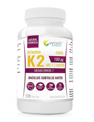WISH WITAMINA K2 MK-7 z natto 100mcg - 120tabl
