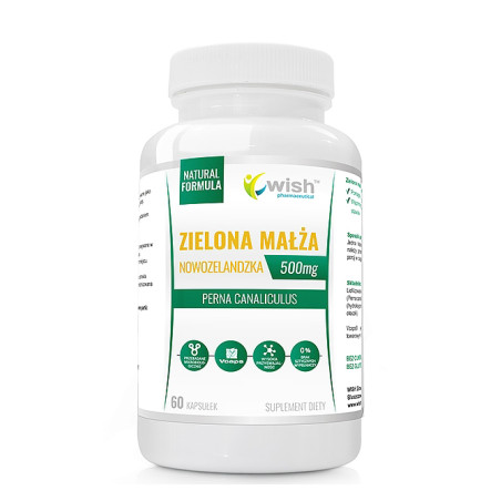 WISH ZIELONA MAŁŻA NOWOZELANDZKA- 60kaps