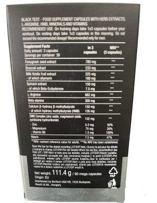 BIOTECH BLACK TEST 90 kaps