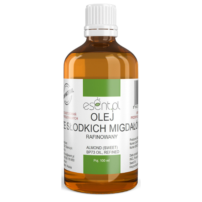 ESENT OLEJ ZE SŁODKICH MIGDAŁÓW rafinowany 100ml ESENT OLEJ ZE SŁODKICH MIGDAŁÓW rafinowany 100ml