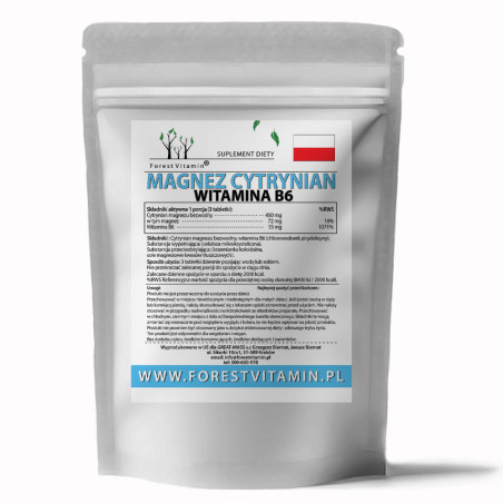 FOREST VITAMIN MAGNEZ 450mg+B6 100tabl