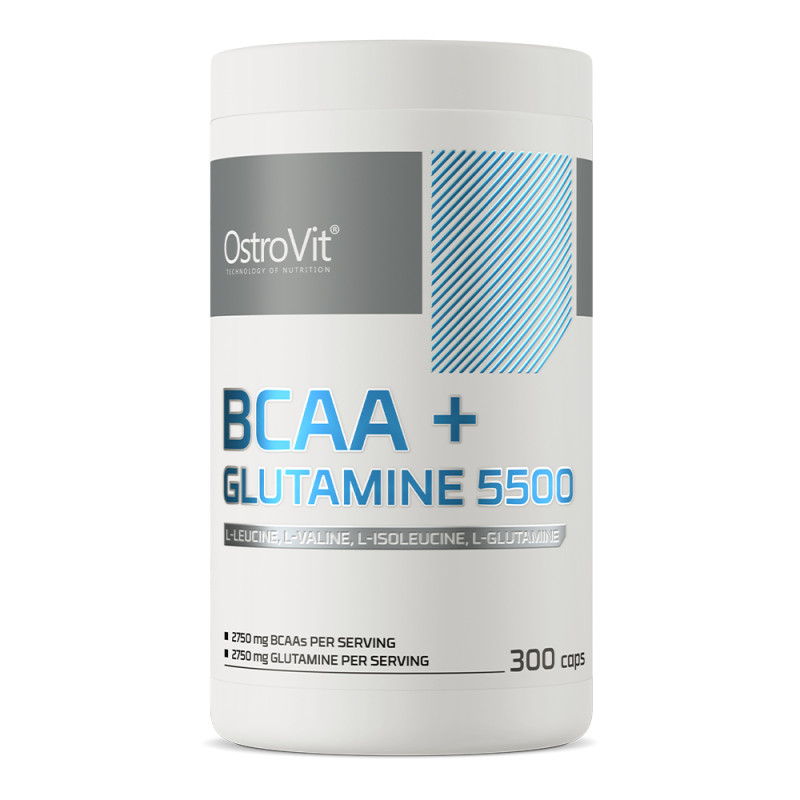 OSTROVIT BCAA + GLUTAMINE 5500mg - 300 kaps OSTROVIT BCAA + GLUTAMINE 5500mg - 300 kaps