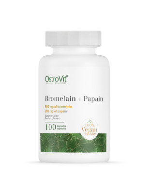 OSTROVIT BROMELAIN + PAPAIN 100 kaps