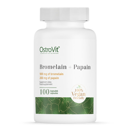 OSTROVIT BROMELAIN + PAPAIN 100 kaps