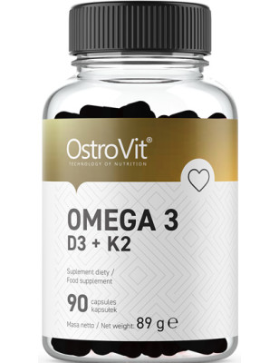 OSTROVIT OMEGA 3 D3+K2 - 90kaps