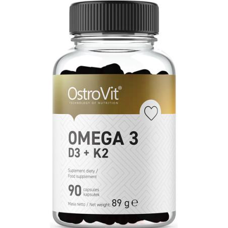 OSTROVIT OMEGA 3 D3+K2 - 90kaps