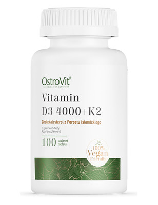 OSTROVIT VITAMIN D3 4000IU+K2 vege 100tabl