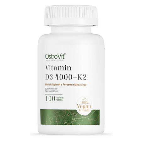 OSTROVIT VITAMIN D3 4000IU+K2 vege 100tabl