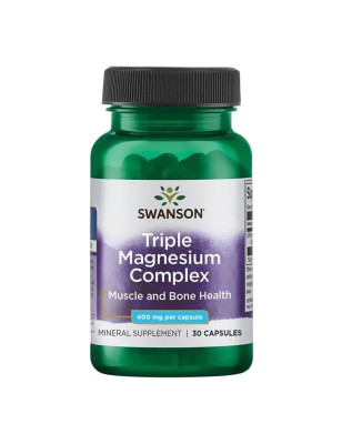 SWANSON TRIPLE MAGNESIUM COMPLEX 400mg - 30kaps