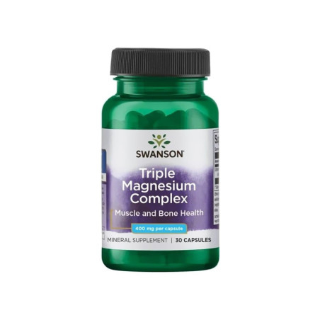 SWANSON TRIPLE MAGNESIUM COMPLEX 400mg - 30kaps